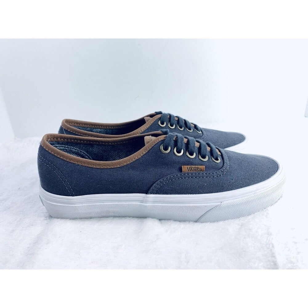 Vans Authentic Skate Lace Up Sneaker Shoes Charcoal Grey Womens Size 8 /Mens 6.5